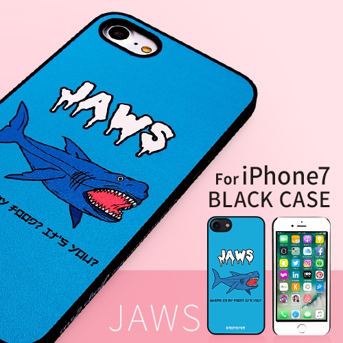 【訳あり アウトレット】iPhone7 ケース Dparks ブラックケース ジョーズ（ディーパークス）アイフォン カバー