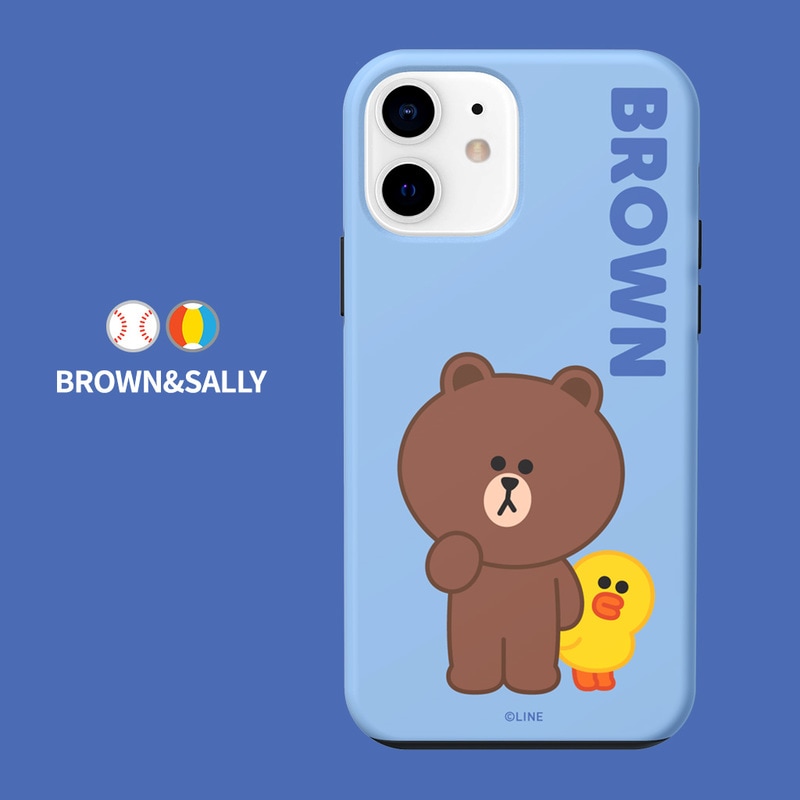 [公式ライセンス品] iPhone 12 mini / iPhone 12 Pro / 12  / iPhone 12 Pro Max 対応 ケース LINEFRIENDS BASIC DUAL GUARD