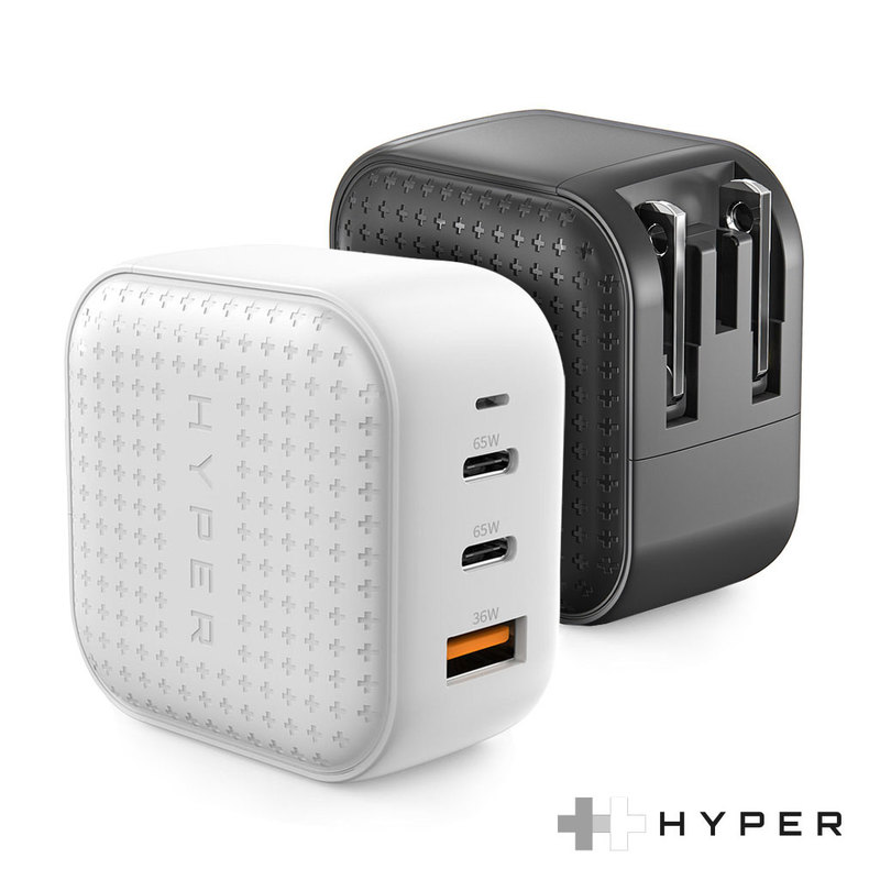 Hyper HyperJuice GaN 66W USB-C ACアダプタ 3ポート HYPER++