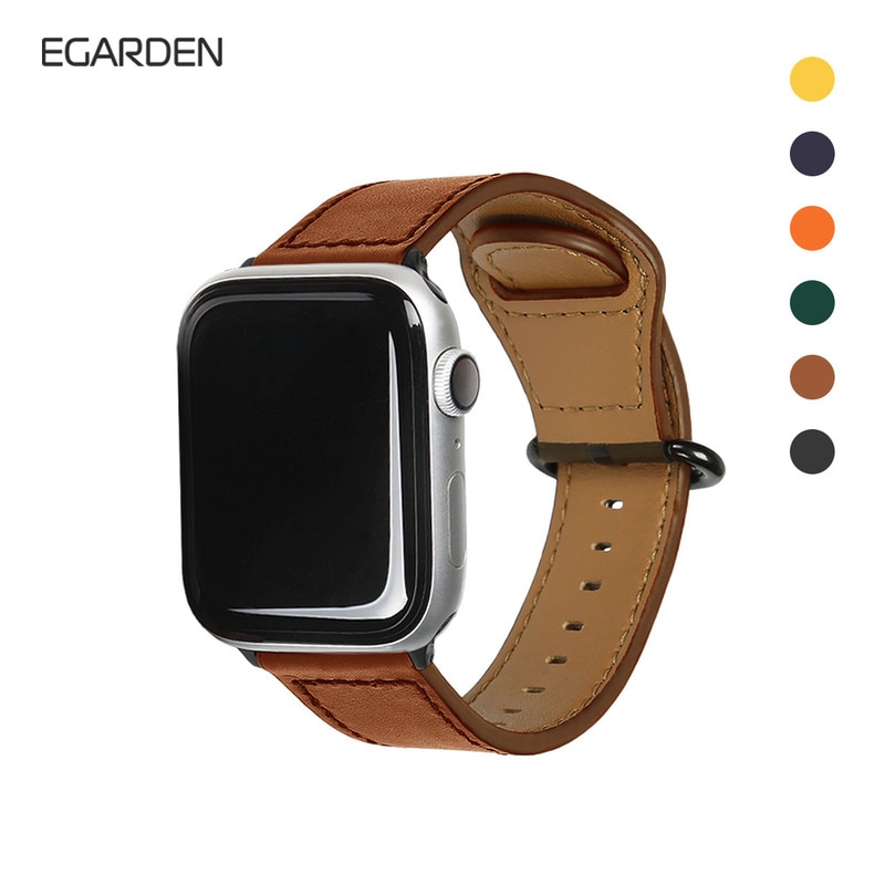 アップルウォッチバンド 本革 GENUINE LEATHER STRAP 交換バンド for Apple Watch 49mm, 46/45/44/42/41/40/38mm