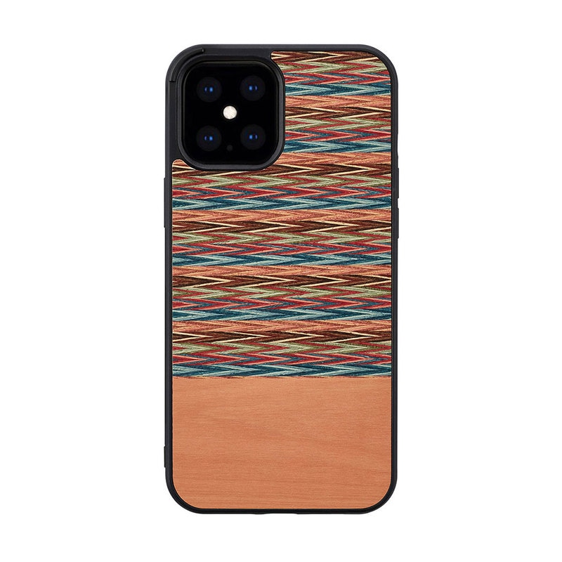 【訳あり アウトレット】 iPhone 12 Pro Max ケース [iPhone 11 Pro Max ケース] 天然木 ケース Man&Wood Browny Check アイフォン カバー スマホケース