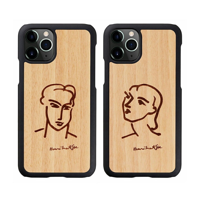 【訳あり アウトレット】 iPhone 11 Pro ケース 天然木 Man&Wood カティア / ナディア（マンアンドウッド）5.8インチ アイフォン 背面 カバー スマホケース 木製