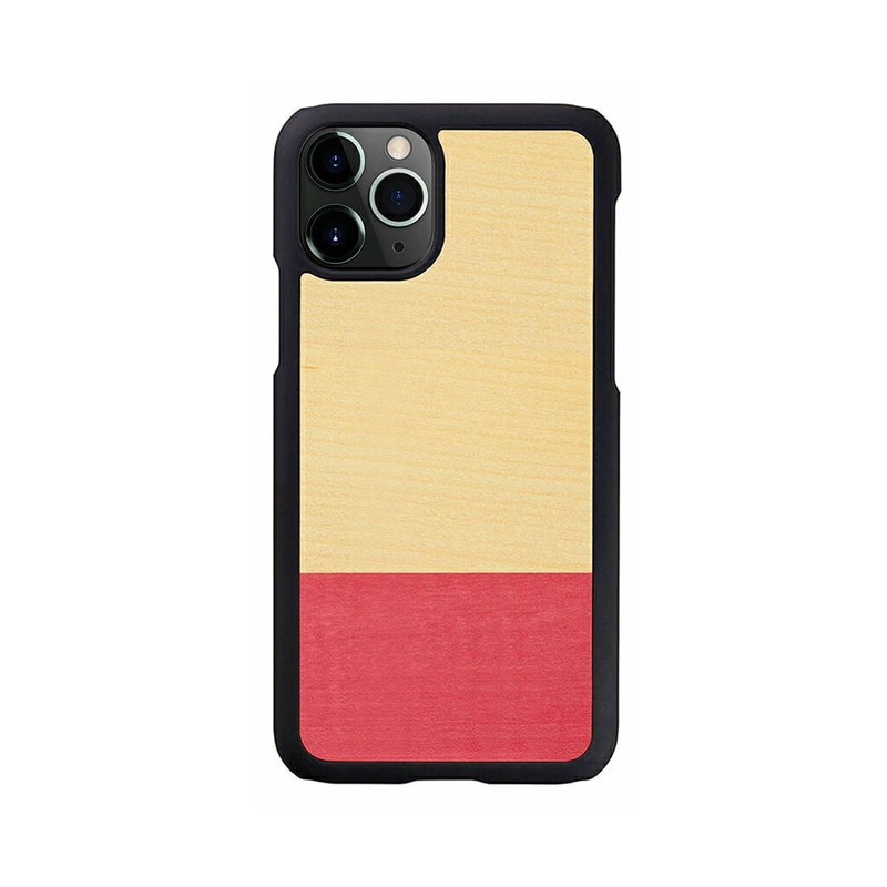 【訳あり アウトレット】 iPhone 11 Pro ケース 天然木 Man&Wood Miss match（マンアンドウッド ミスマッチ）5.8インチ アイフォン 背面 カバー スマホケース 木製
