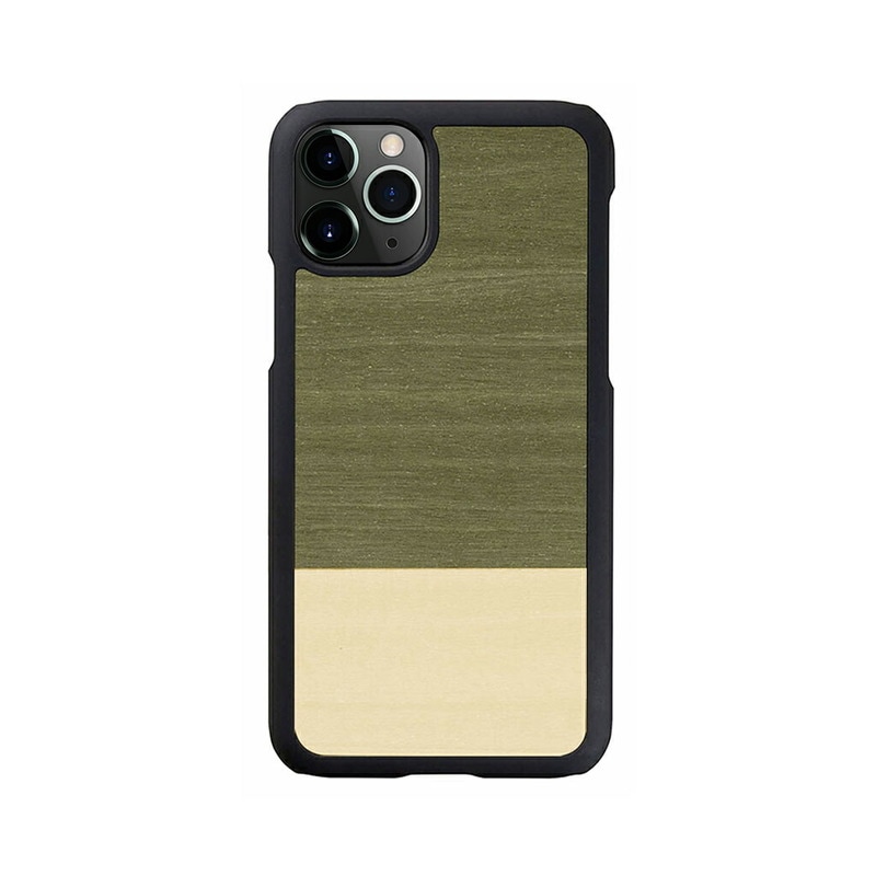 【訳あり アウトレット】 iPhone 11 Pro ケース 天然木 Man&Wood Einstein（マンアンドウッド アインシュタイン）5.8インチ アイフォン 背面 カバー スマホケース 木製