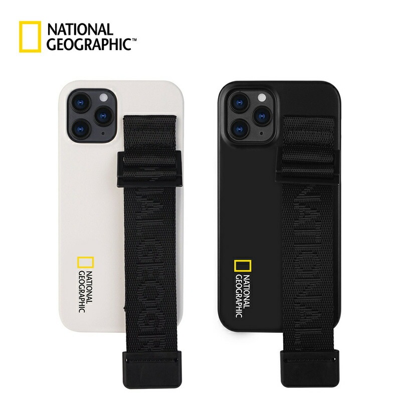 【訳あり アウトレット】 iPhone SE (第3世代) ケース カバー National Geographic Signature Strap Case [iPhone SE3/SE2/12 Pro/12/12 mini/12 Pro Max/11 Pro/11/8/7]