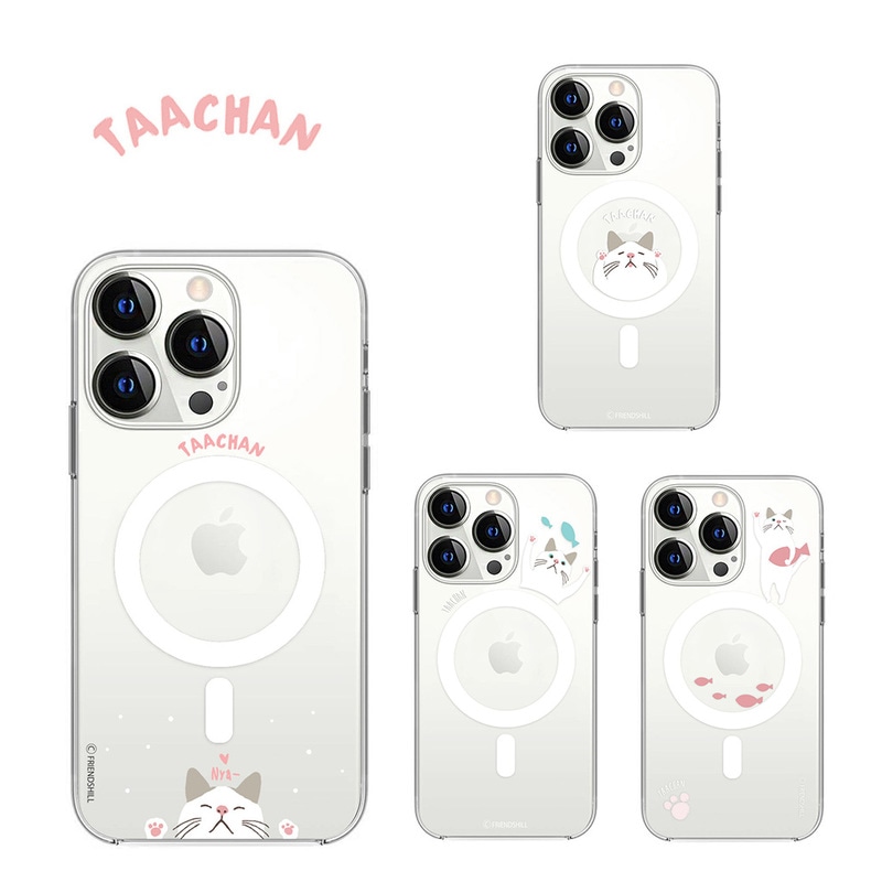 [iPhone 13 Pro / 13 / 13 mini 用] Magsafe対応 クリアケース ターチャン カバー 公式ライセンス品