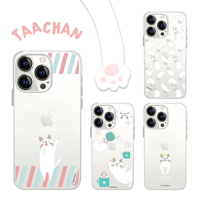 [iPhone 13 Pro / 13 / 13 mini 用] クリア ソフトケース ターチャン カバー 公式ライセンス品