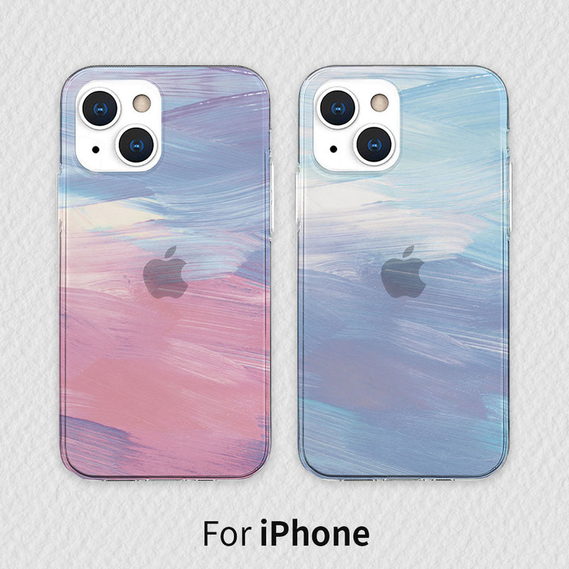 iPhone SE3 ケース ソフト クリア バックカバー Akan パステルカラー 【 iPhone 13 / 13 Pro / iPhone 13 mini / iPhone SE (第3/2世代)、、iPhone 8 / 7 】 