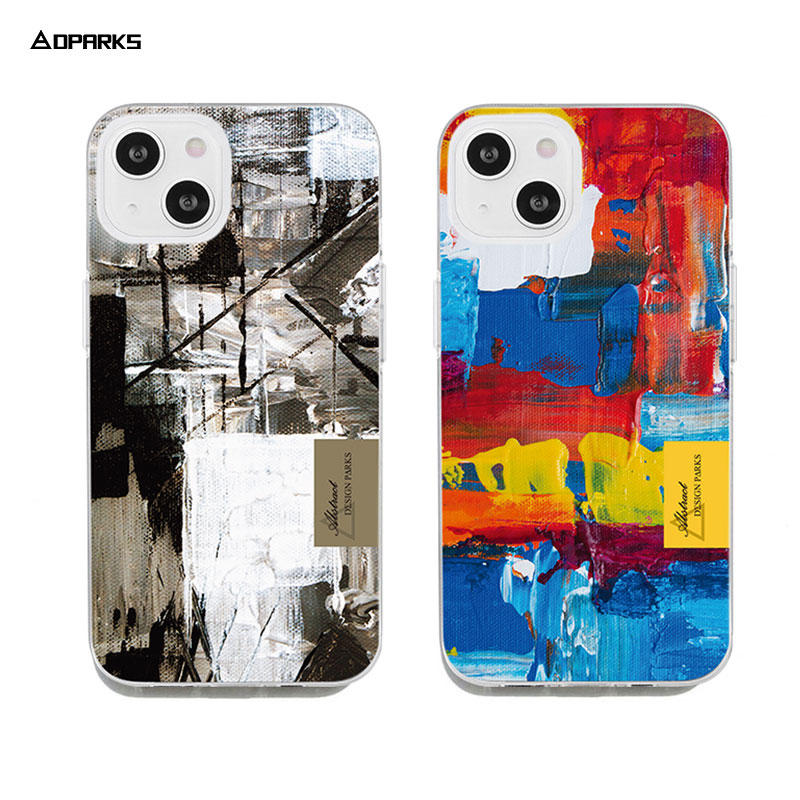 iPhone 13 Pro ケース ソフト クリア バックカバー Dparks Painting Blending 【 iPhone 13 / 13 Pro / iPhone 13 mini 】 背面カバー型 アイフォンケース