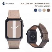 SLG Design アップルウォッチ 本革 バンド FULL GRAIN LEATHER BAND for Apple Watch 49mm, 45/44/42/41/40/38mm (Ultra2/1,Series9-1,SE)