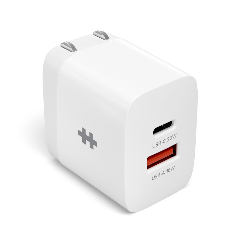 HyperJuice 20W USB電源アダプタ [ USB-A & USB-C 2ポート 急速充電器 for iPhone iPad] HYPER++