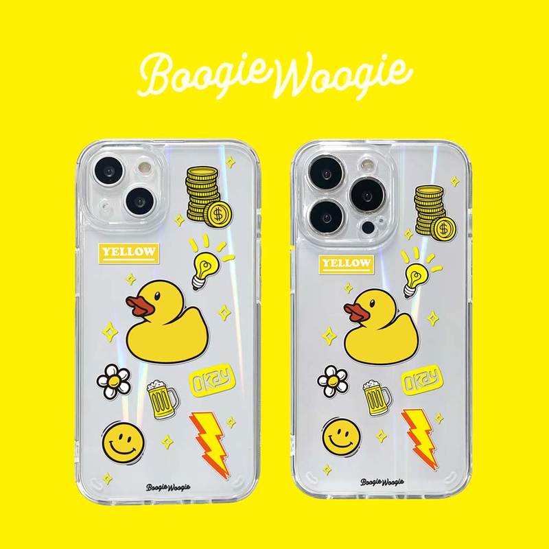 iPhone 13 Pro ケース バックカバー BOOGIE WOOGIE 【iPhone 13 / 13 Pro / 13 mini】 オーロラケース Yellow