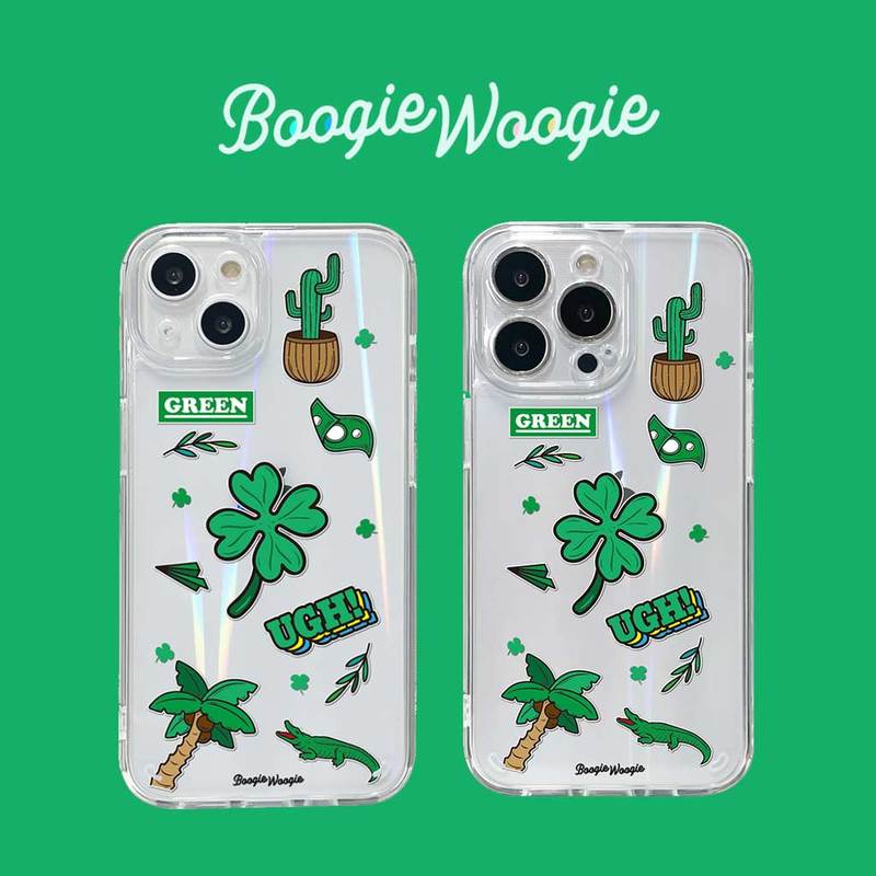 iPhone 13 Pro ケース バックカバー BOOGIE WOOGIE 【iPhone 13 / 13 Pro / 13 mini】 オーロラケース Green