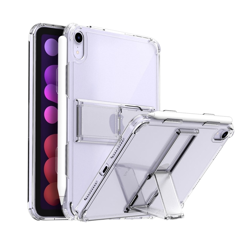 FLEXIELD ペンホルダー付き スタンドケース for iPad mini（A17 Pro）/ iPad mini（第6世代）クリアケース