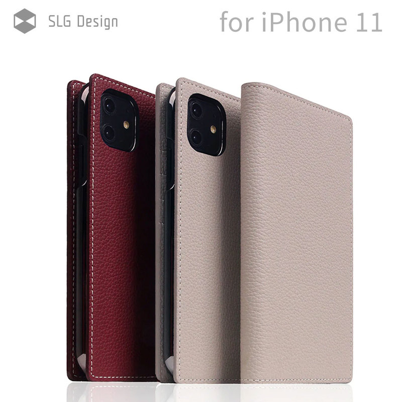 iPhone 11 ケース 【手帳型 / 本革】 SLG Design Full Grain Leather Case （フルグレインレザーケース）