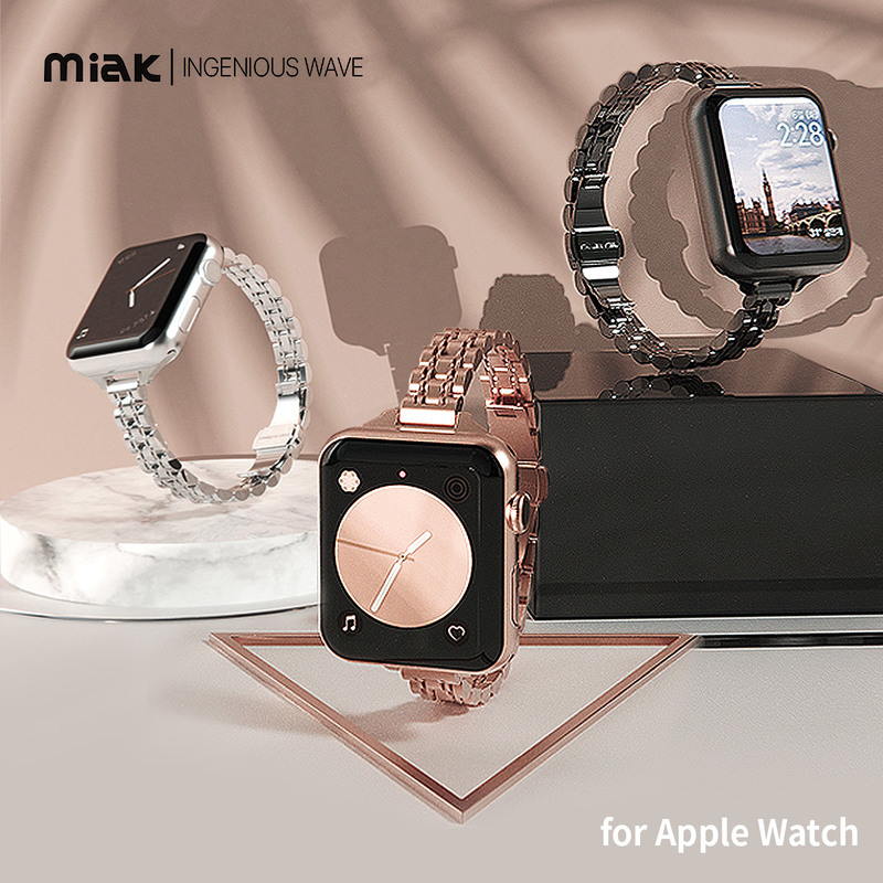 アップルウォッチ ステンレススチールバンド JUBILEE METAL BAND 交換バンド for Apple Watch 49mm, 46/45/44/42/41/40/38mm (Ultra2/1,Series10-1,SE)