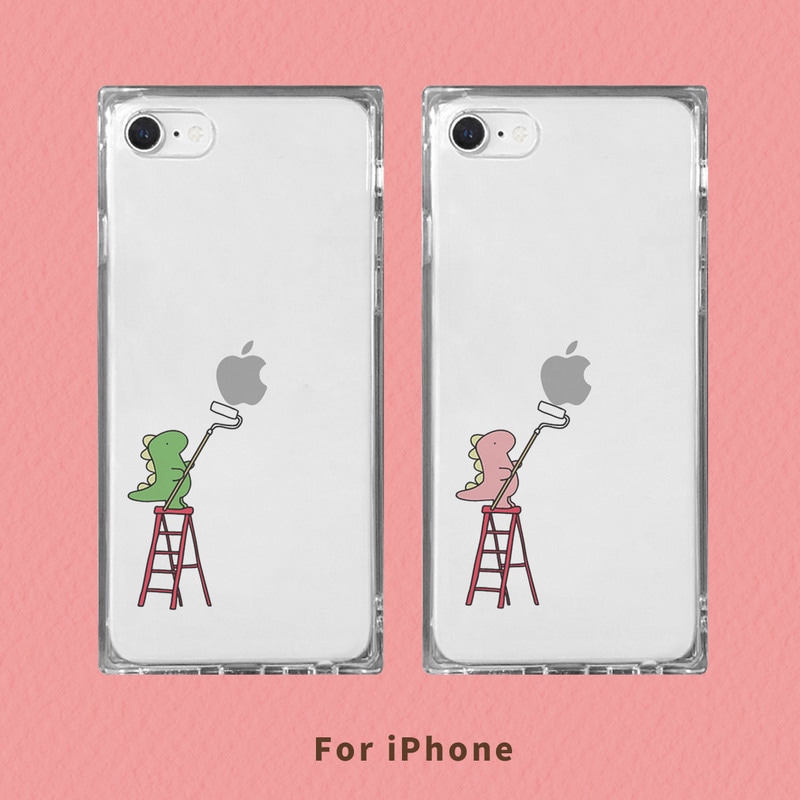 iPhone SE (第3世代) ケース カバー AKAN ソフト スクエアケース ペインティング [iPhone SE3/SE2/8/7]