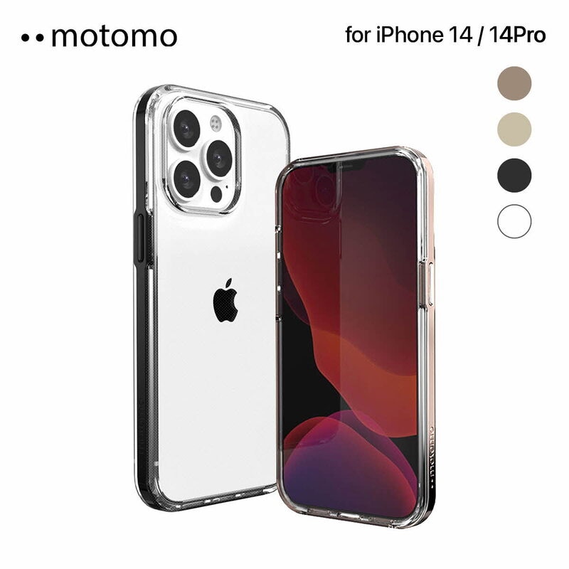 motomo [ iPhone 14 / 14 Pro ] INO Achrome Shield Case バンパー風