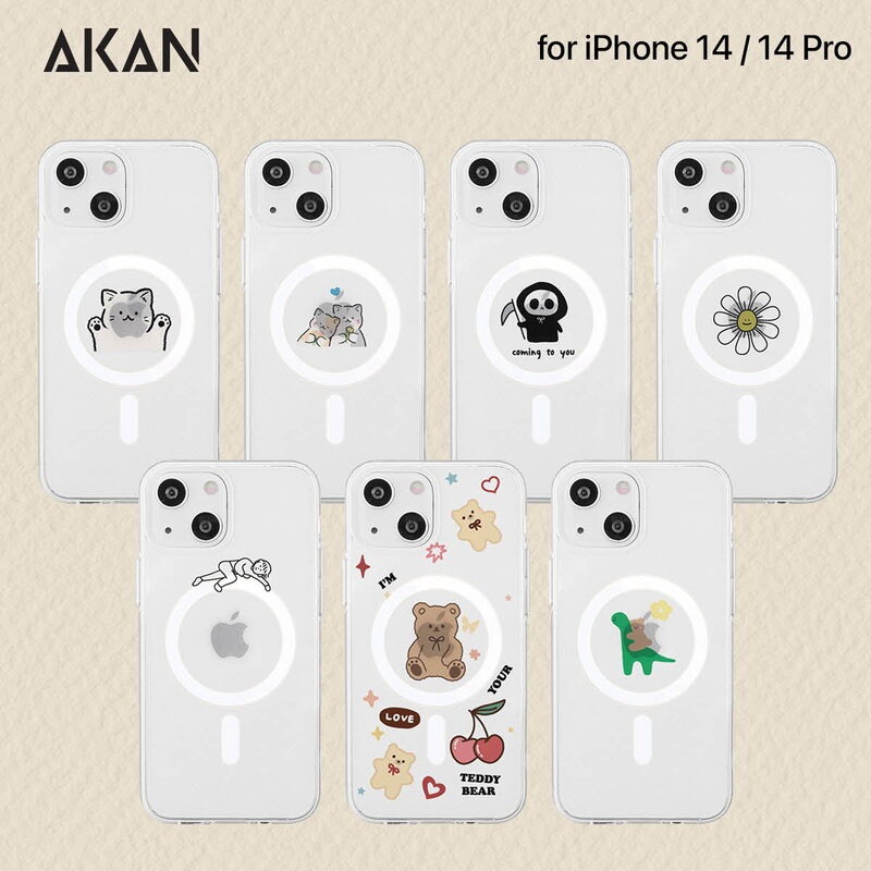 AKAN [ iPhone 14 / 14 Pro ] magsafe対応クリアケース