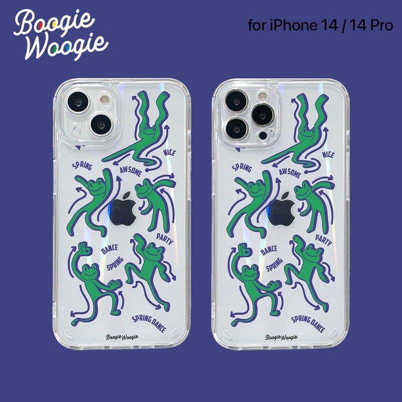 BOOGIE WOOGI [ iPhone 14 / 14 Pro ] オーロラケース Spring Dance（スプリング ダンス） ホログラム