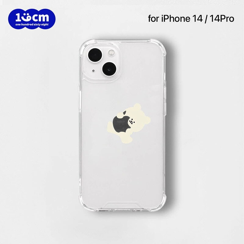 168cm [ iPhone 14 / 14 Pro / iPhone 13 ] SUPER TANK CASE リンゴとくまちゃん