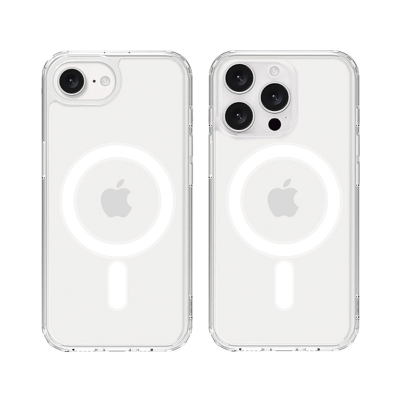 [ iPhone 17 / iPhone Air / 17 Pro / 17 Pro Max 用] magsafe対応 クリアケース 透明カバー for iPhone 16e、iPhone 14 / 13 / 14 Plus / 14 Pro / 14 Pro Max