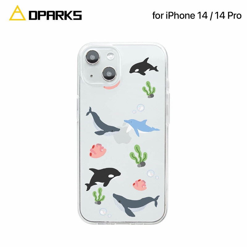 Dparks [ iPhone 14 / 14 Pro ] ソフトクリアケース オーシャン