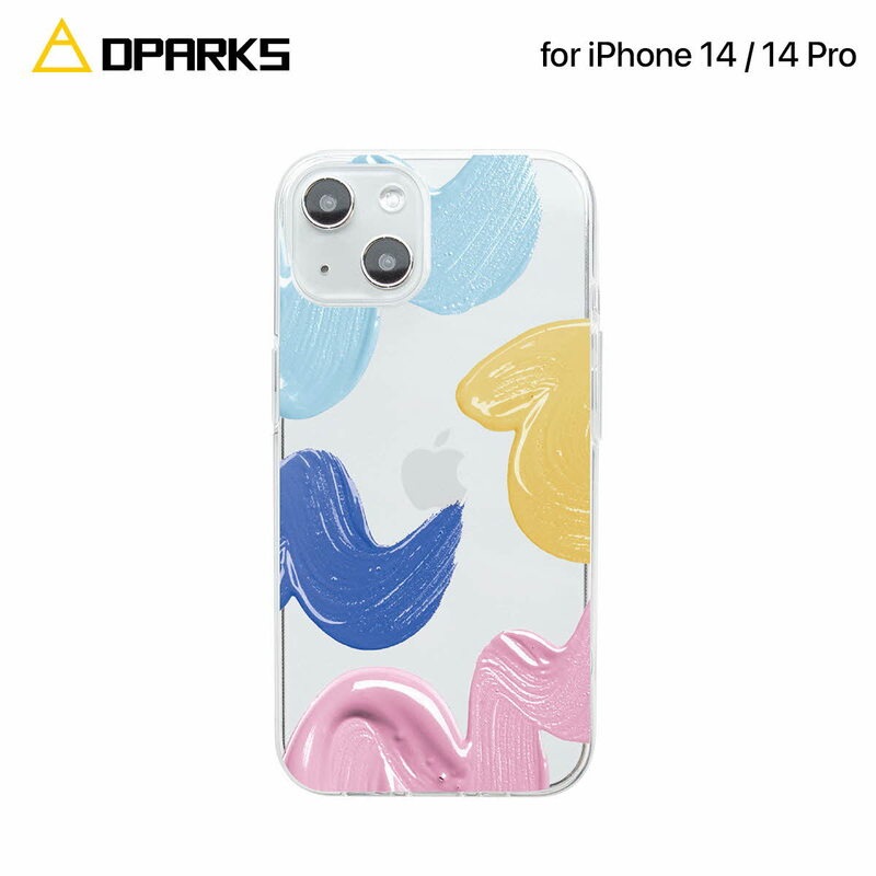 Dparks [ iPhone 14 / 14 Pro ] ソフトクリアケース Paints