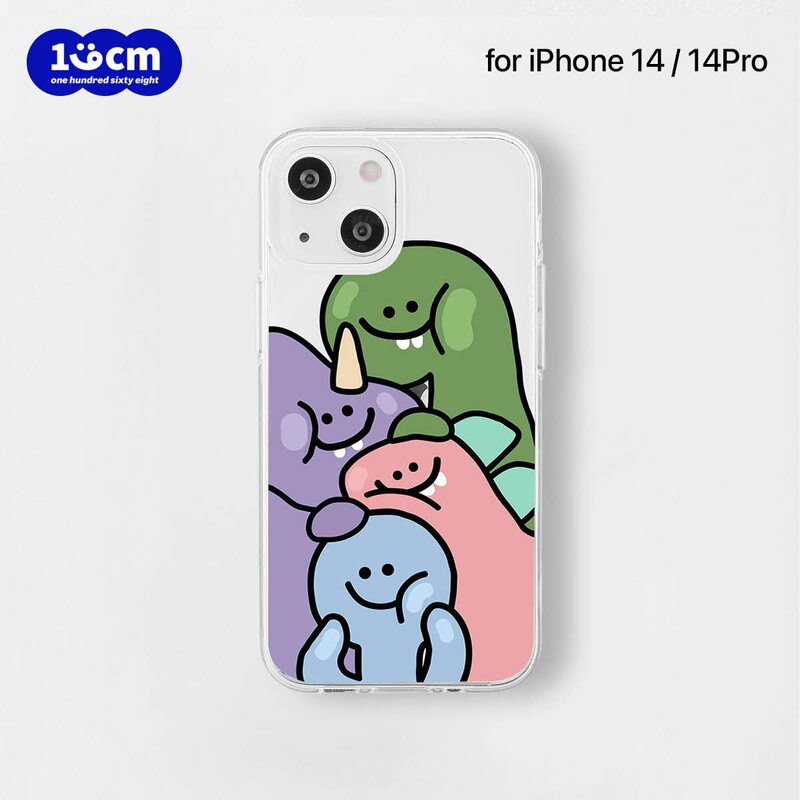 168cm [ iPhone 14 / 14 Pro / iPhone 13 ] ソフトクリアケース ゆかいな仲間たち