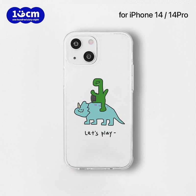 168cm [ iPhone 14 / 14 Pro / iPhone 13 ] ソフトクリアケース Let's play