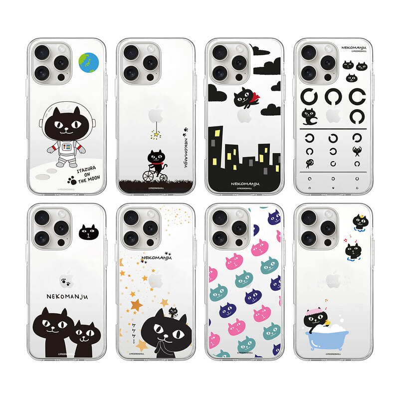 [ iPhone 17 / iPhone Air / 17 Pro 用] ネコマンジュウ ソフト クリアケース for iPhone 17 / 16 / 15 / 14 シリーズ 公式ライセンス品|a