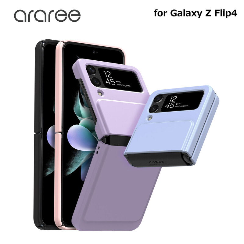 araree Galaxy Z Flip 4 ヒンジまで保護する ケース Aero Flex ストラップホール付き カバー [SAMSUNGの公式認証品]