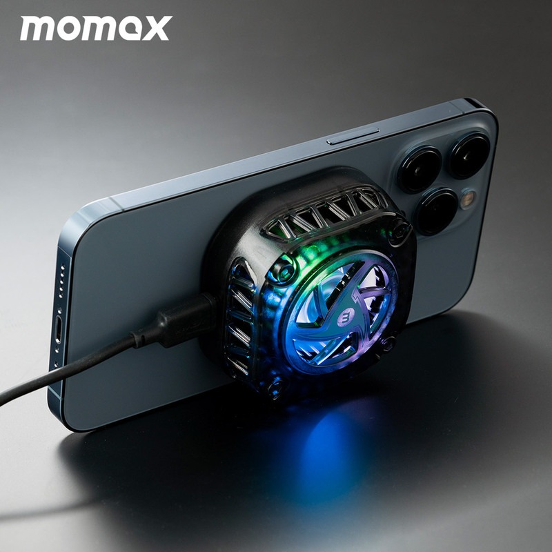 MOMAX ワイヤレス充電器 Play 冷却ファン付きマグネットチャージャー [ スケルトンデザイン ] for iPhone Android|momax|ブランド