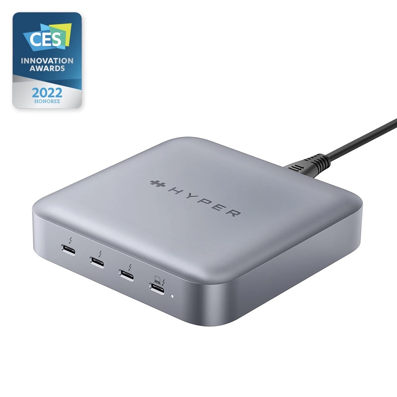 HyperDrive Thunderbolt 4 ハブ GaN電源一体型 USB-Cドッキングステーション PD充電対応 高出力 マルチポートハブ MacBook対応 HYPER++
