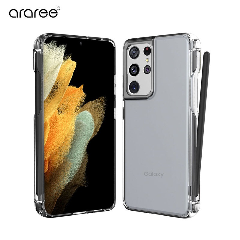 【訳あり アウトレット】 Galaxy S21 Ultra ケース araree ペンホルダー付き ソフトケース FLEXIELD クリア Sペン収納|Galaxy用ケース・フィルム|アウトレット品