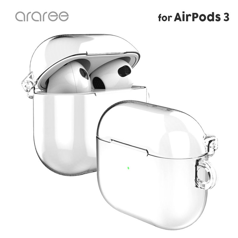 【訳あり アウトレット】 araree AirPods 3 ケースカバー Nu:kin [ ハード クリアケース ワイヤレス充電 Qi 対応 ] 
