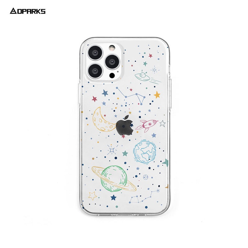【訳あり アウトレット】 iPhone SE3 ケース カバー ソフト クリア バックカバー Dparks COSMOS iPhone 13 / 13 Pro / iPhone SE (第3/2世代)、、iPhone 8 / 7 背面カバー型 アイフォンケース