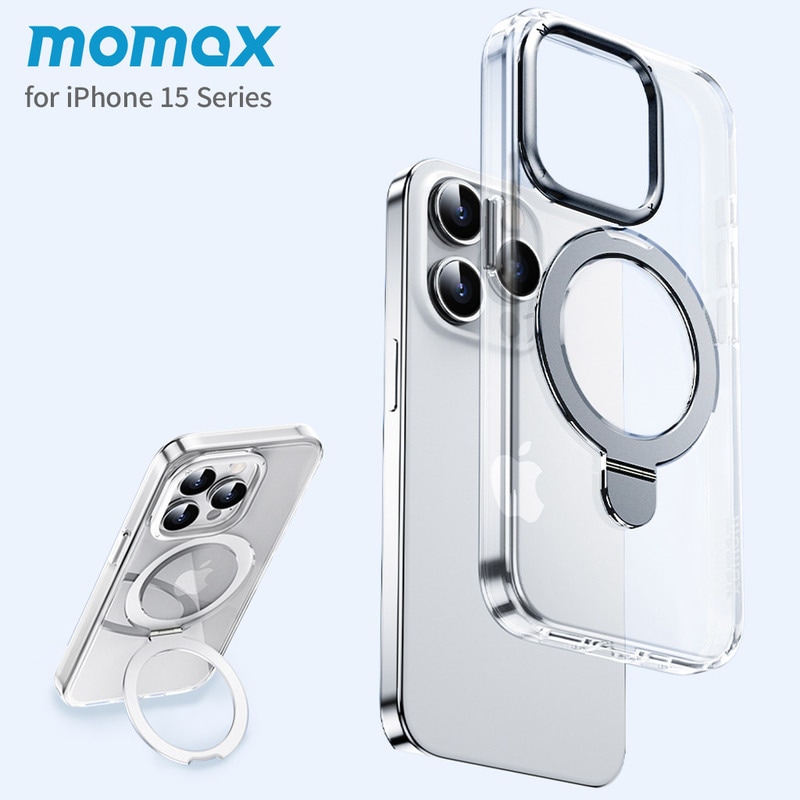 momax [ iPhone 15 / 15 Plus / 15 Pro / 15 Pro Max 用] Flip MagSafe対応スタンドケース スマホケース カバー