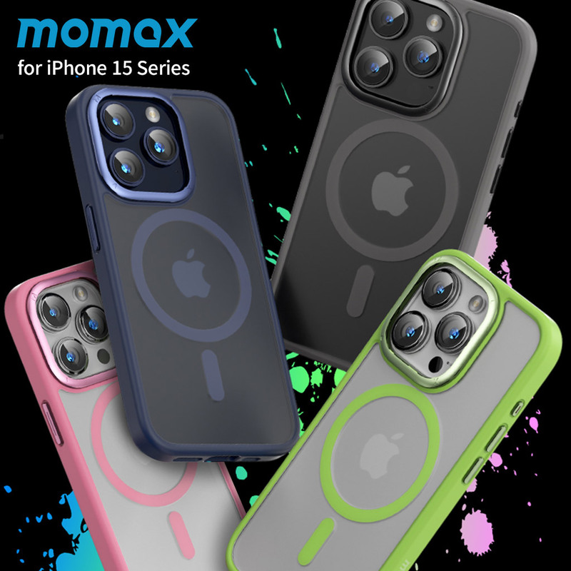 momax [ iPhone 15 / 15 Plus / 15 Pro / 15 Pro Max 用] Play  MagSafe対応ケース ブラック スマホケース カバー
