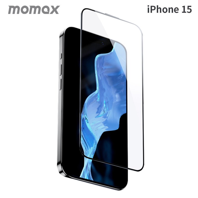 momax [ iPhone 15 用] GlassPro+ 強化 ガラスフイルム クリア 画面 保護フィルム