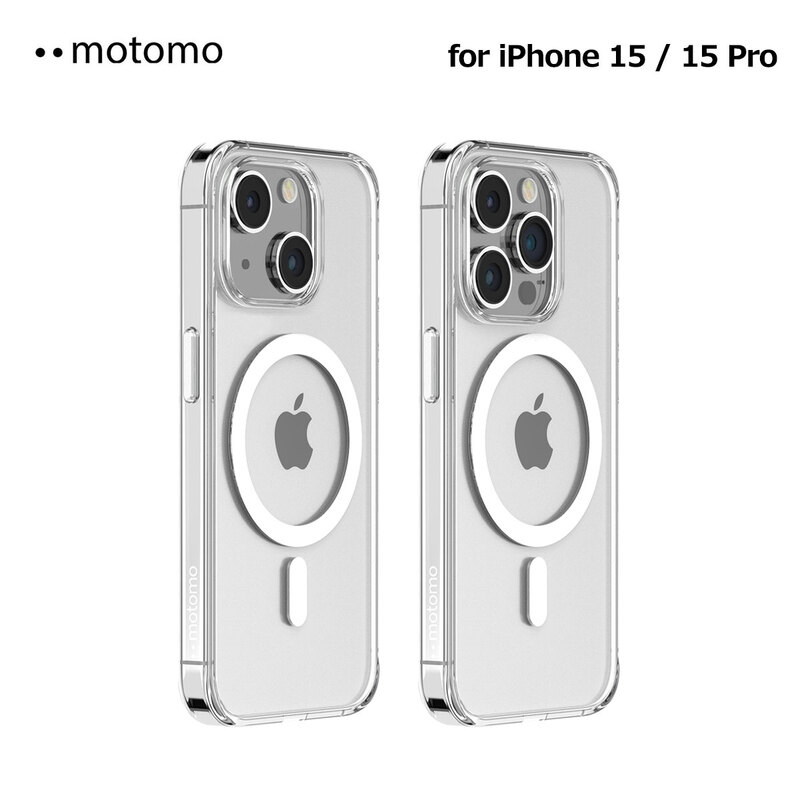 [iPhone 15 / 15 Pro 用] MagSafe対応 CLEAR CASE 透明 背面カバー for iPhone 15 / 14 / 13