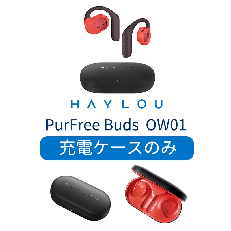 【充電ケースのみ】 Haylou Purfree Buds OW01専用 交換用 スペア用 充電ケース 充電側 本体のみ