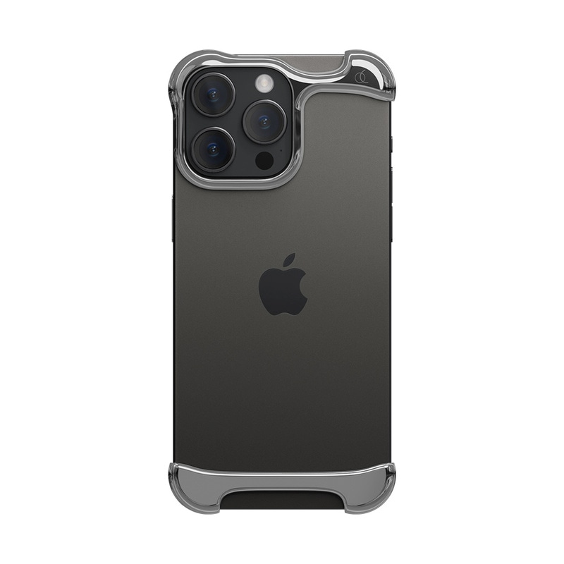 [ iPhone 16 Pro / 16 Pro Max 用] アルミ・ミラーシルバー バンパー ケース | アークパルス for iPhone 15 / 15 Pro / 15 Pluse / 15