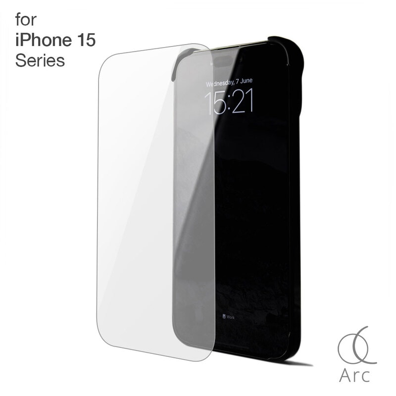[ iPhone 15 Pro / 15 Pro Max 用 ] Arc Shield 強化 ガラス フィルム for iPhone 15 / 15 Plus