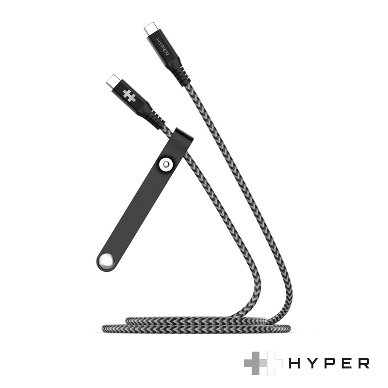 【訳あり アウトレット】 Hyper USB-C to USB-C ケーブル HyperDrive PD 100W 急速充電 10Gbps 高耐久 2M