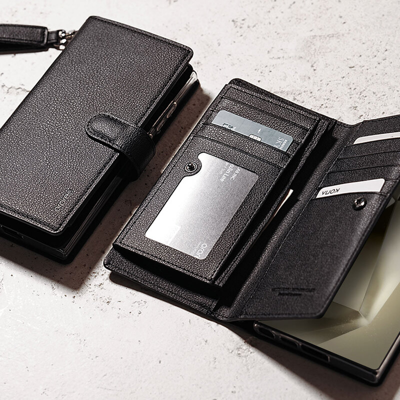 Galaxy S24 Ultra 手帳型ケース Wallet Diary ブラック