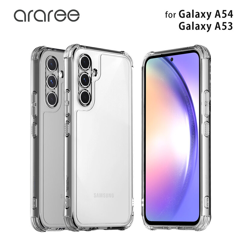 【訳あり アウトレット】 araree Galaxy A54 / A53 5G FLEXIELD クリア 背面カバー