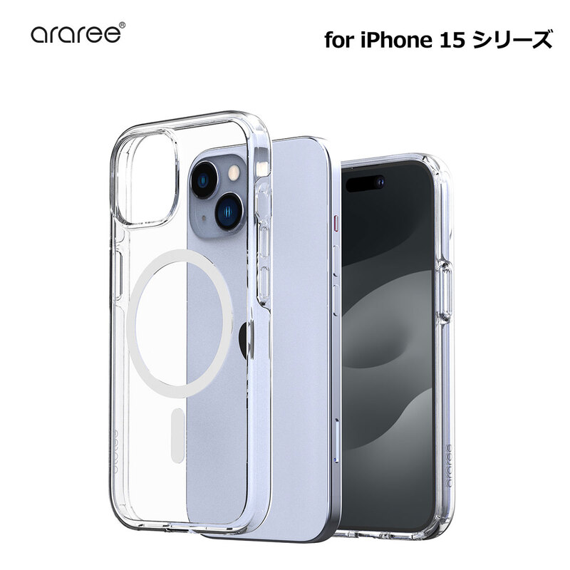 【訳あり アウトレット】[ iPhone 15 / 15 Pro / 15 Pro Max / 15 Plus 用] Duple M MagSafe対応 クリアケース 透明 スマホケース カバー