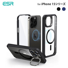 【訳あり アウトレット】iPhone 15 シリーズ スタンド付きタフケース Armor 米軍MIL規格 360°全面保護 MagSafe対応 [カメラフィルム＋液晶保護フィルム内蔵＋背面クリアケース＋ダストシールド] 