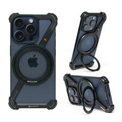 【訳あり アウトレット】[iPhone 15 / 14 シリーズ] 360 RingStand（リングスタンド）ケース ブラック iPhone 15/15Pro/15Pro Max/14/14Pro/14Pro Max